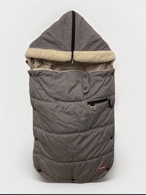 Skip Hop Heather Gray Quilted Customizable Baby Footmuff